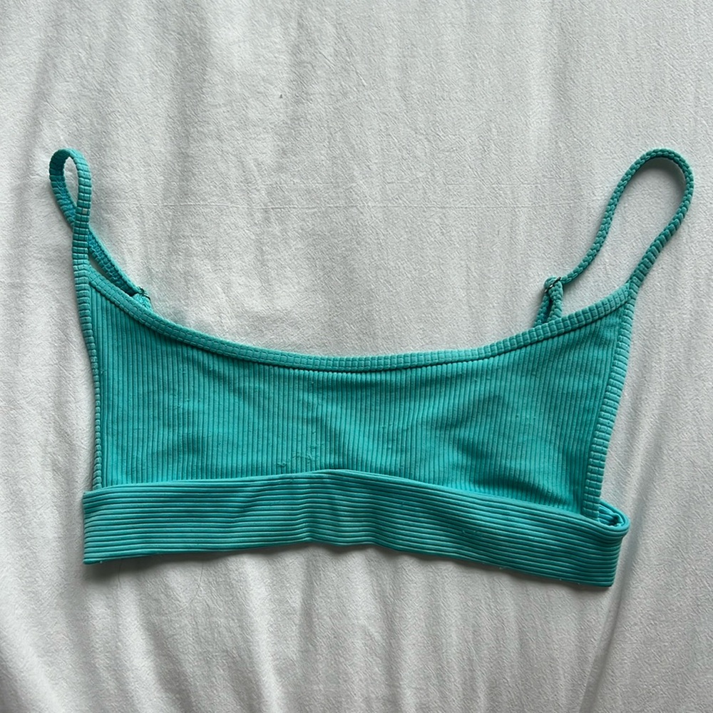 Blue Frankie’s bikini top
